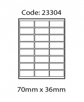 ABBA 23304 Laser Label [64.6mm x 33.8mm]